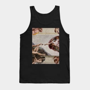 The Creation of Adam By Michelangelo Buonarroti, Touching Hands, Sistine Chapel Tank Top